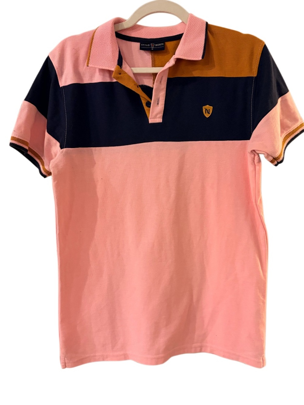 Stylo Norte size m polo color block unisex